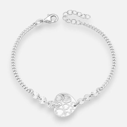 Pulsera Corazón Círculos Facetados