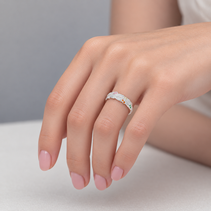 Anillo Pluma Circones Multicolor