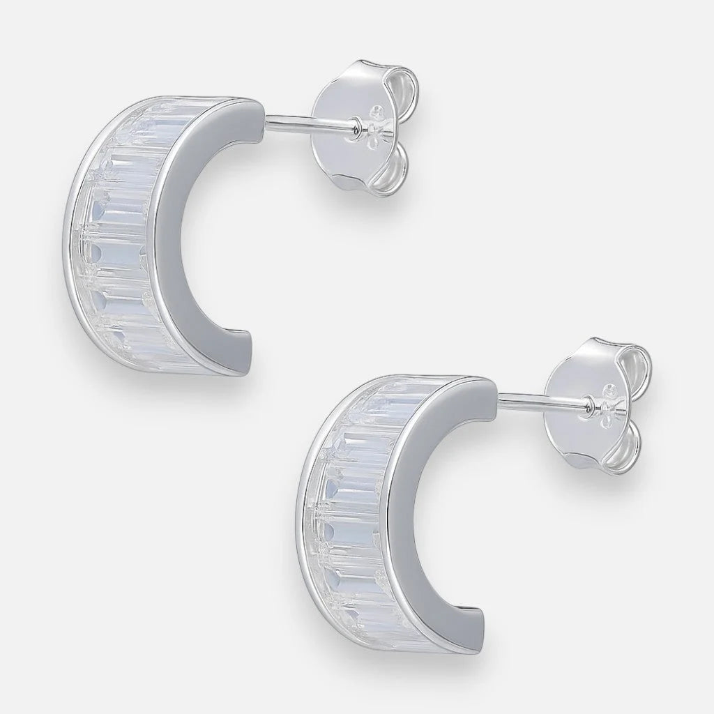 Semi Argolla Circones Baguette 12 mm
