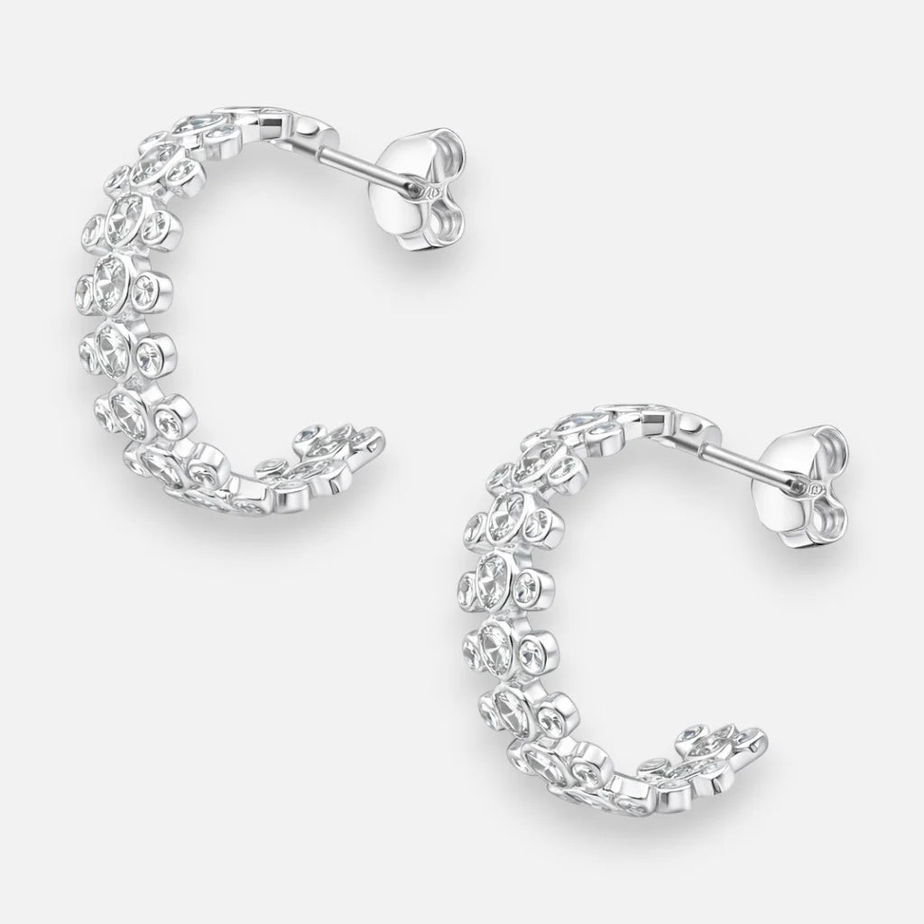 Semi Argolla Corazones Circones 18 mm