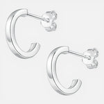 Semi Argolla Corte Cuadrado 12 mm