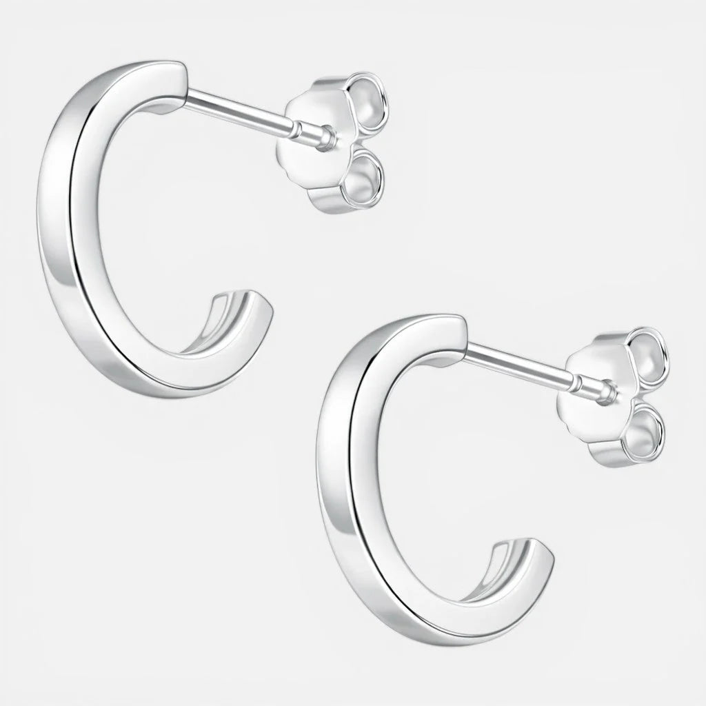 Semi Argolla Corte Cuadrado 12 mm
