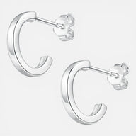 Semi Argolla Corte Cuadrado 12 mm