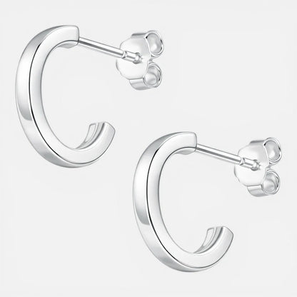 Semi Argolla Corte Cuadrado 12 mm