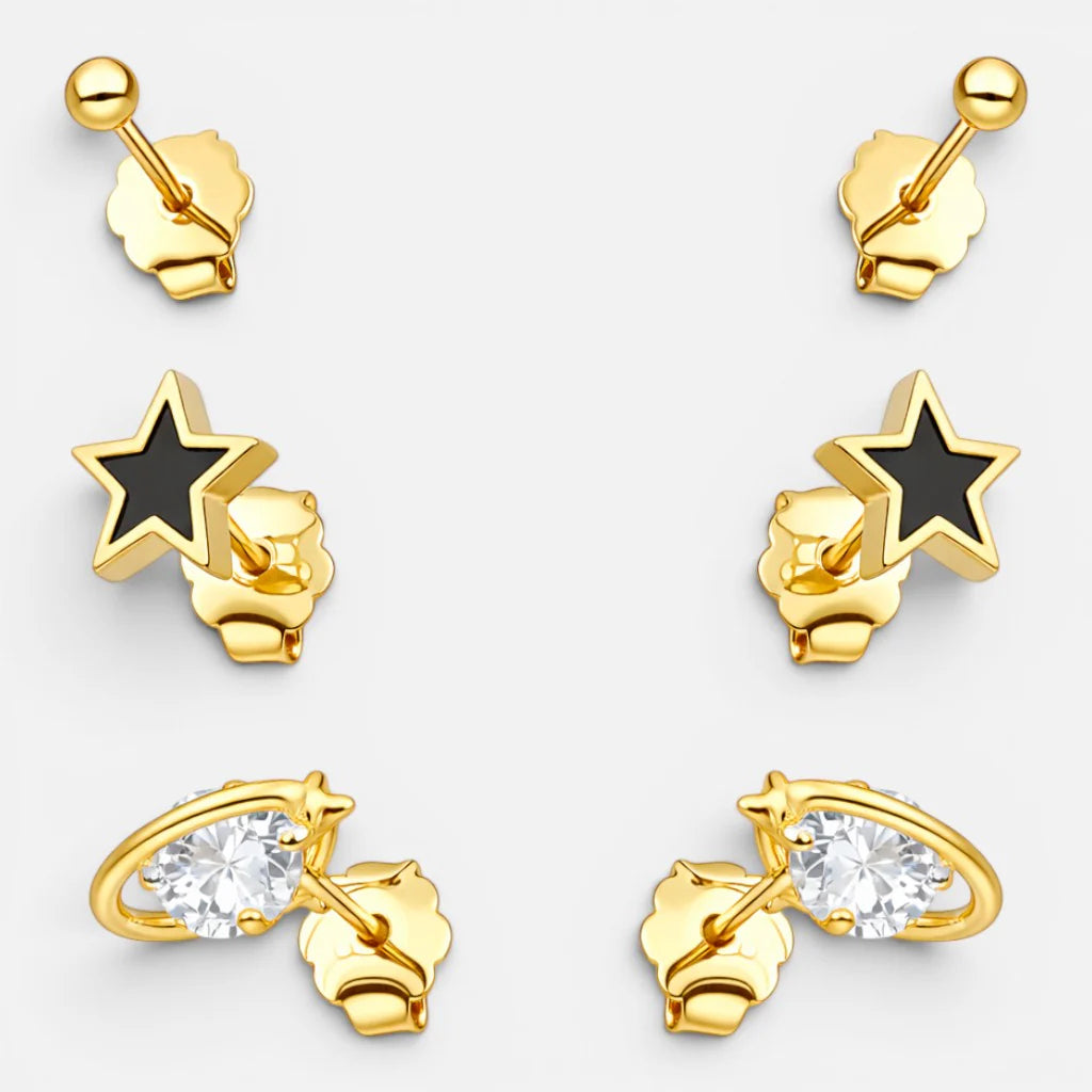 Set Aros Minimalista Esfera Estrella Planeta