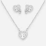 Set Collar y Aros Corazón Árbol de la Vida Circones
