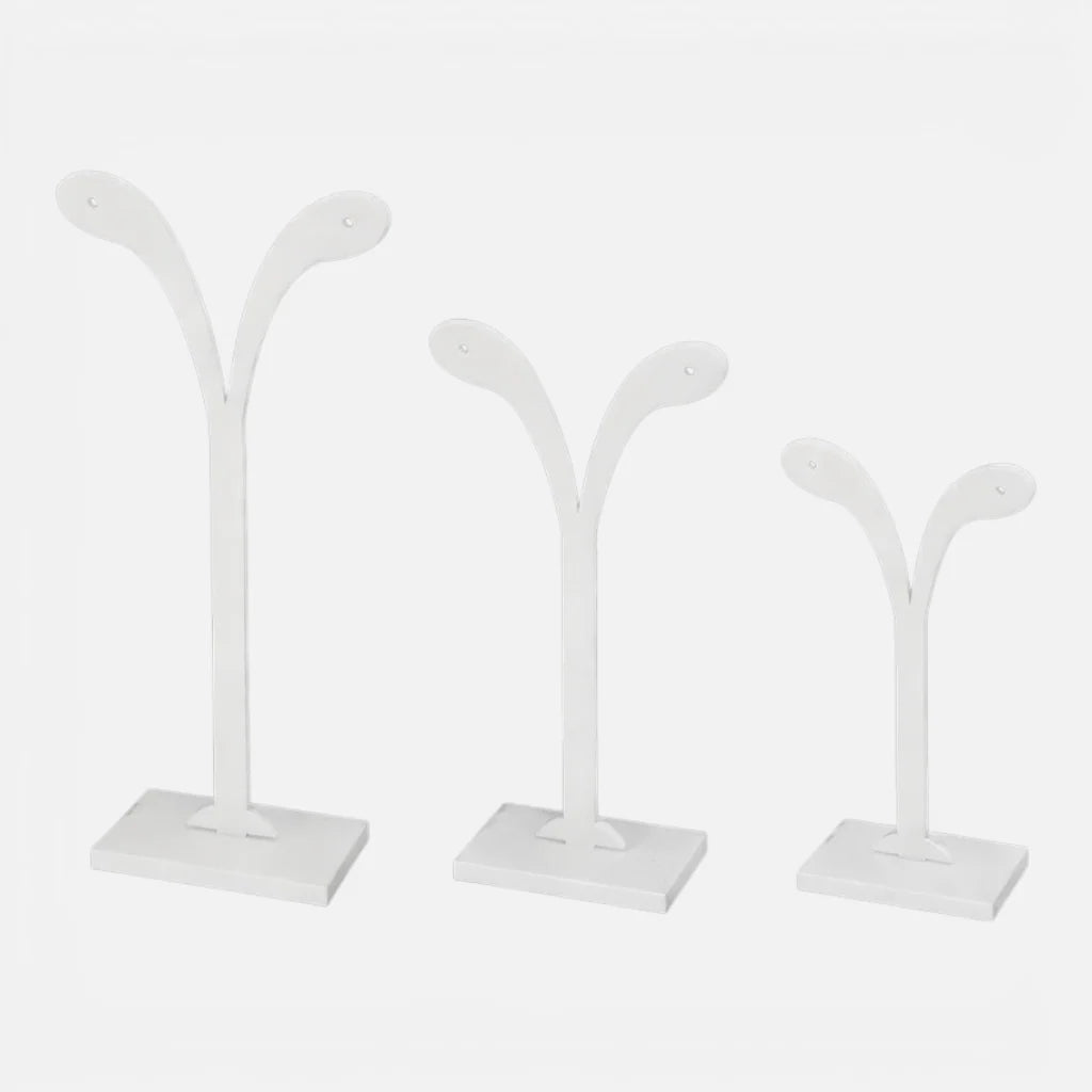 Set Palmeras Aros Blanco