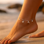 Tobillera Chiches Marinos Cristales Hecho con Swarovski Tornasol