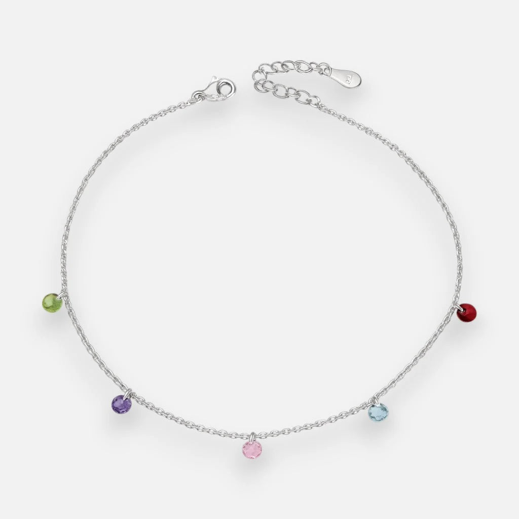 Tobillera Cristales Hecho con Swarovski Multicolor