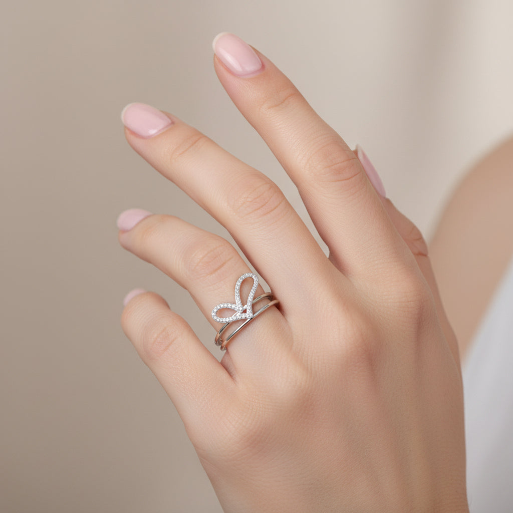 Anillo Corazón Circones