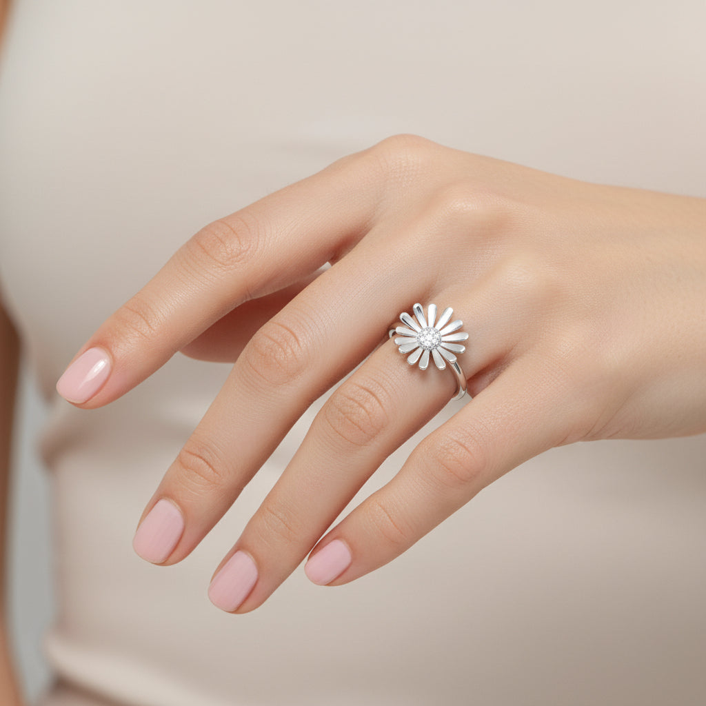 Anillo Flor Margarita Circones