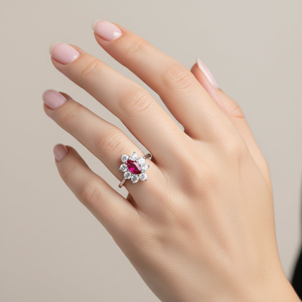 Anillo Lady Circón Rubí