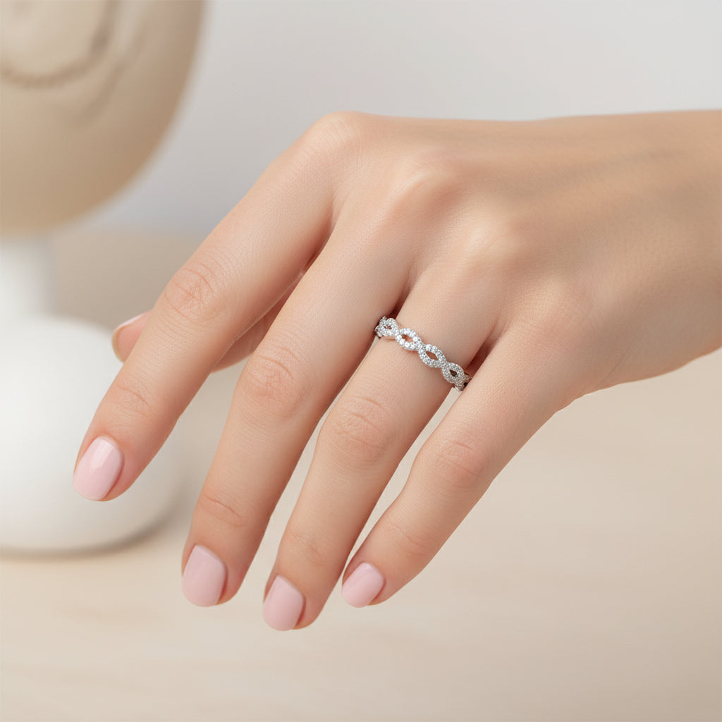 anillo infinitos circones