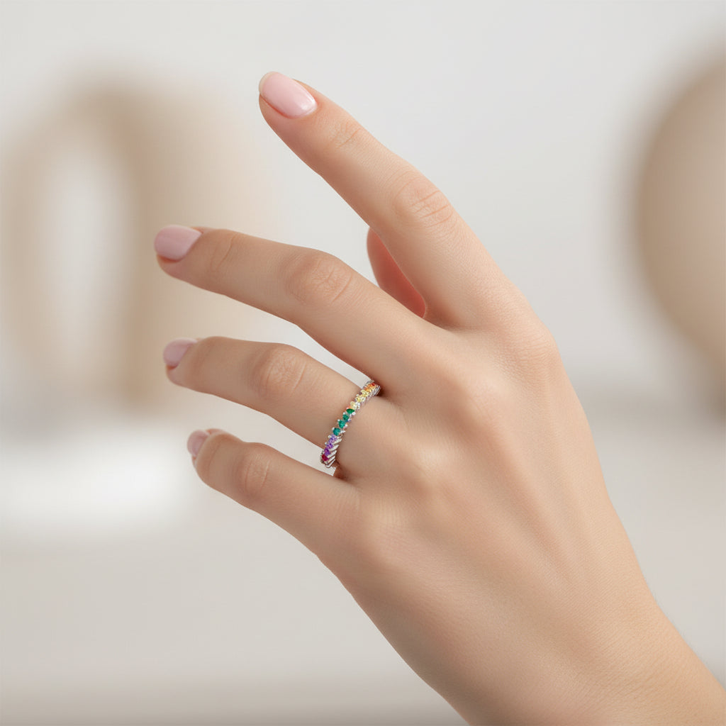 Anillo Cintillo Circones Multicolor