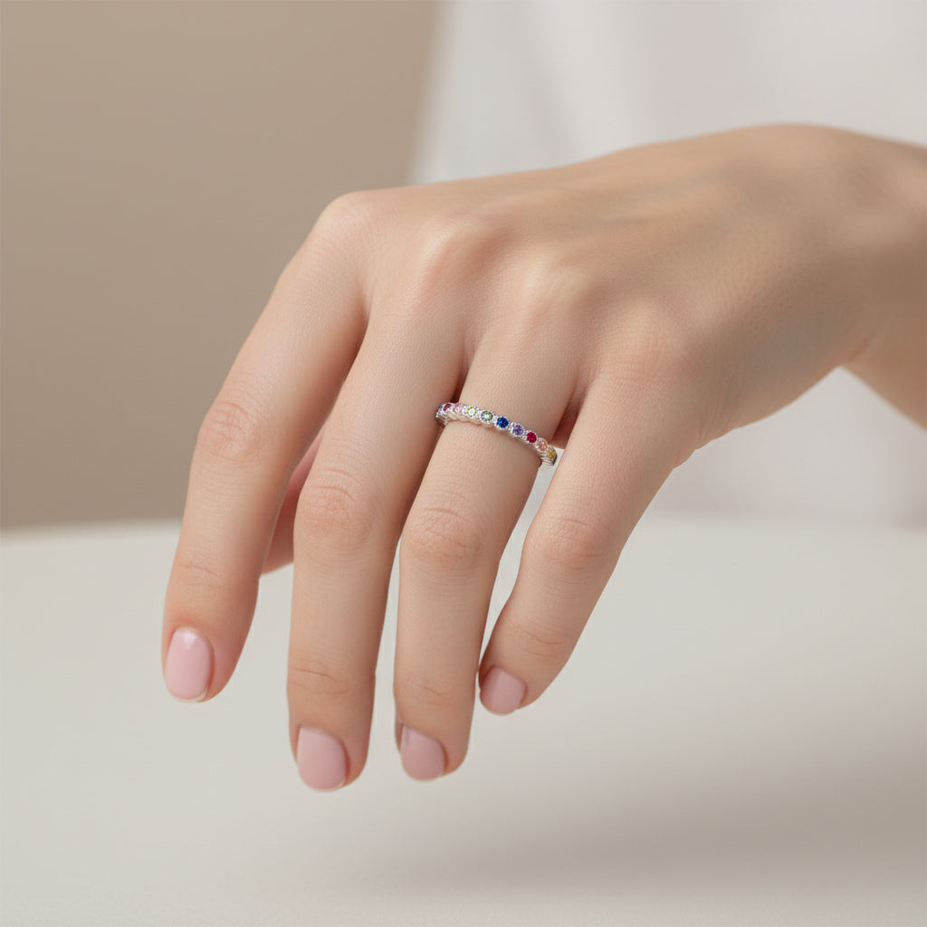 Anillo Cintillo Circones Multicolor