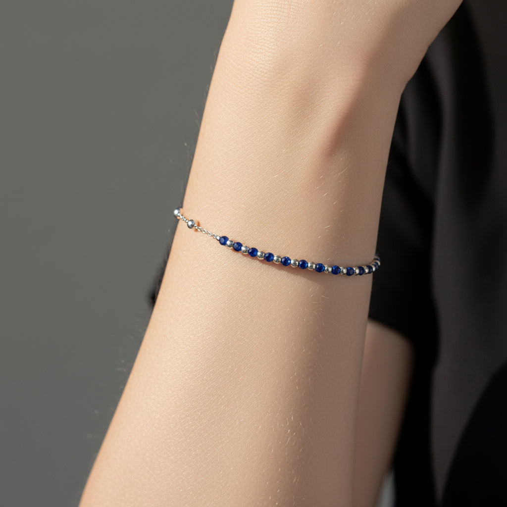 Pulsera Desigual Esferas Cristales Azules