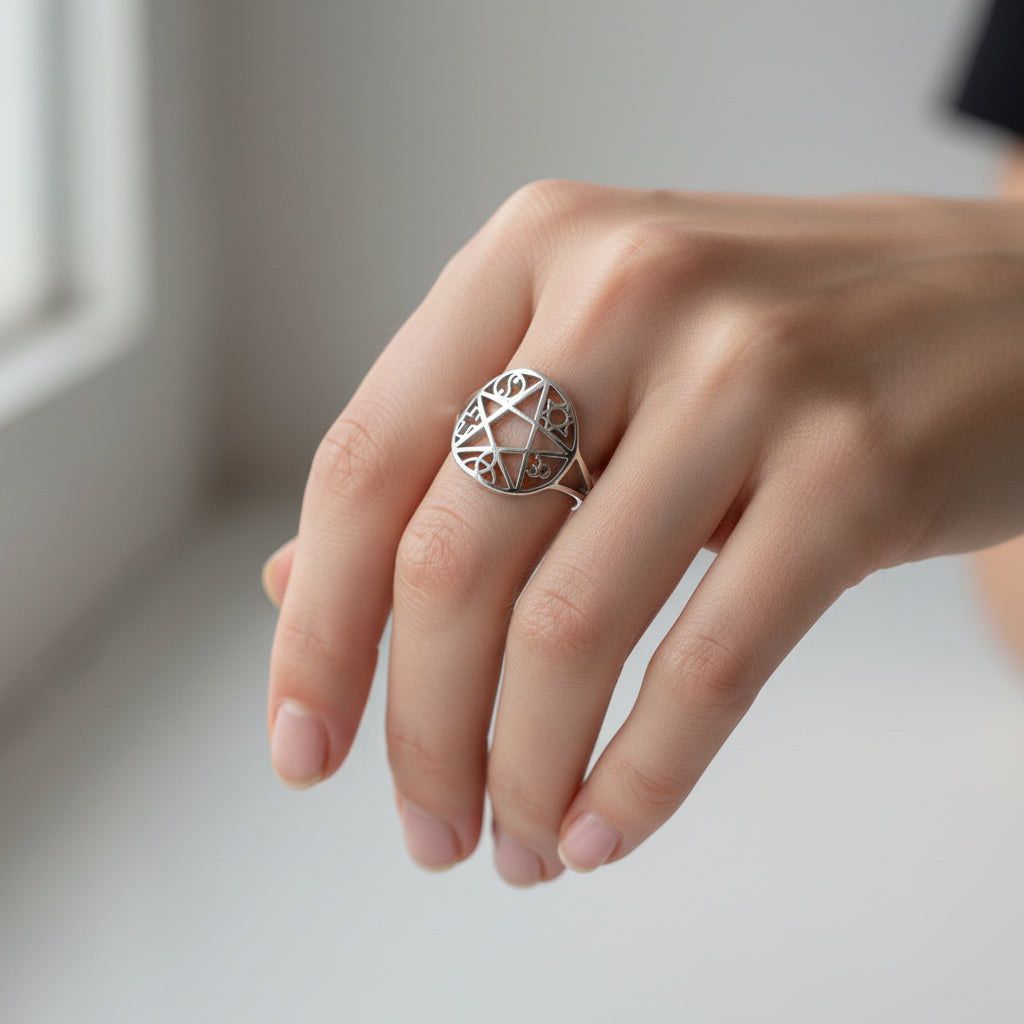 Anillo Estrella Pentagrama