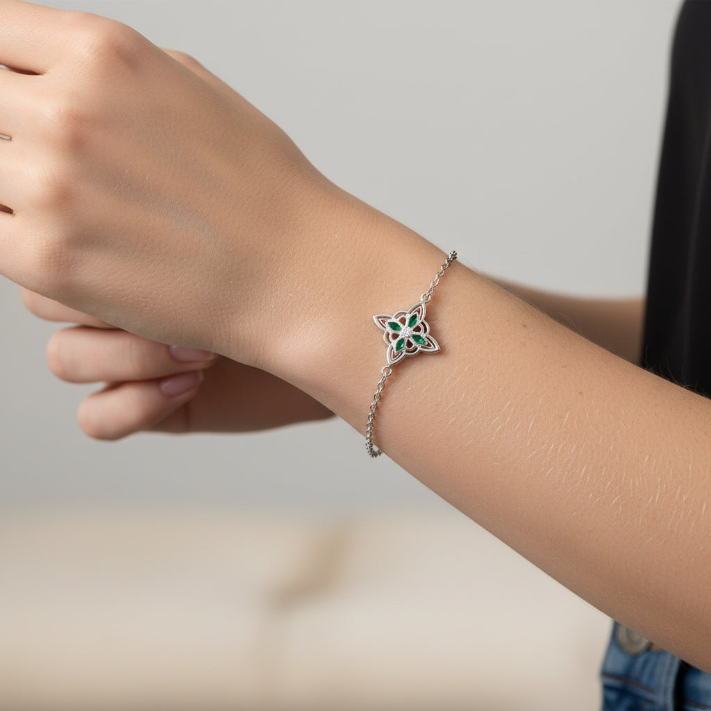 Pulsera Nudo de Brujas Abalón